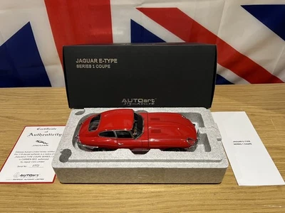 1:18 AutoArt Signature Jaguar E-Type cupé serie 3.8 1 rojo Foto 1 de 4