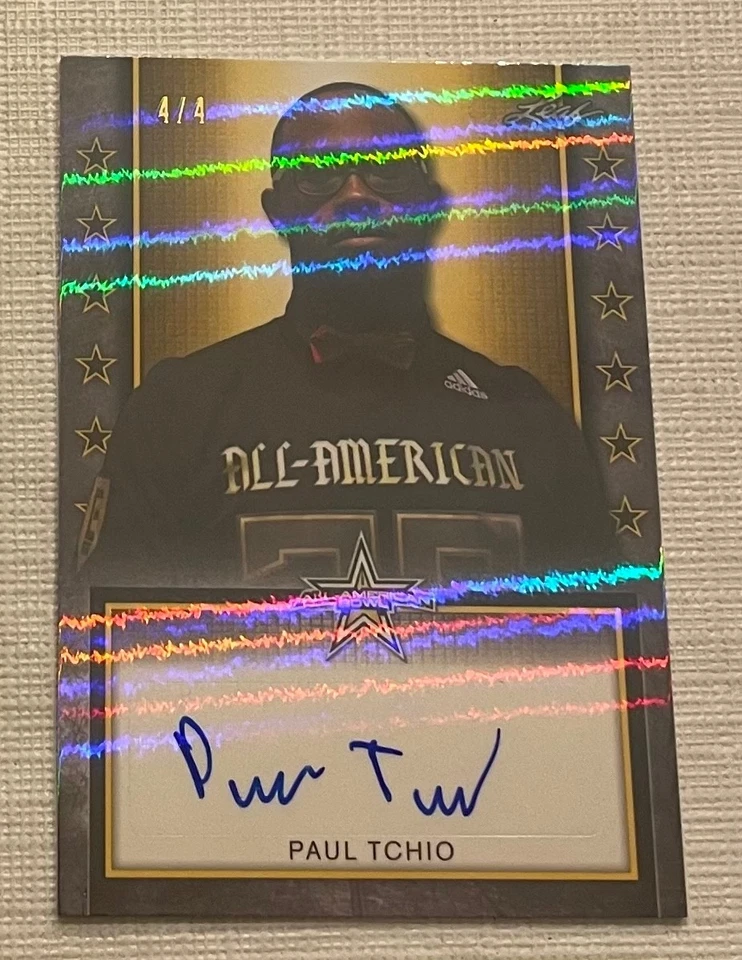 2020 Paul Tchio Leaf All American Shimmer Auto #4/4 - Image 1 of 2