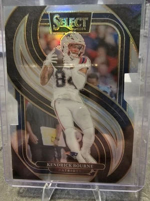 2024 Panini Select Kendrick Bourne Silver Prizm Die Cut New England Patriots 176 - Image 1 of 2