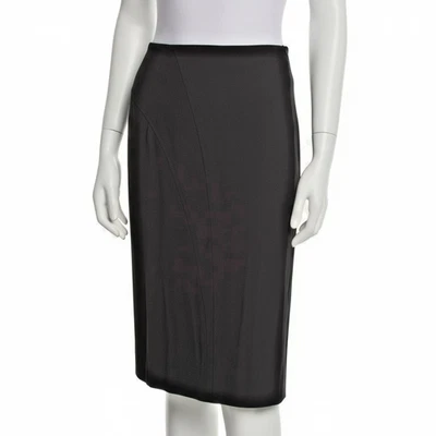 Falda de lana negra La Perla | Cierre de cremallera | A medida | Talla M Foto 1 de 4