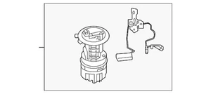Conjunto de bomba de combustible original Mitsubishi 1760A732 - Imagen 1 de 2