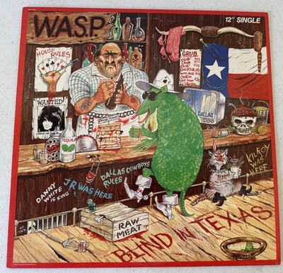 W.A.S.P. WASP Blind In Texas 12" single LP 1985 NFS PROMO heavy hair metal 80s Foto 1 de 4