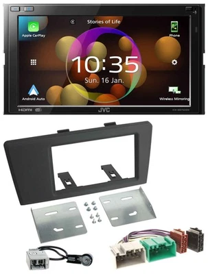 JVC DAB MP3 2DIN Bluetooth USB Autoradio für Volvo S60 S70 C70 V70 00-03 - Bild 1 von 4