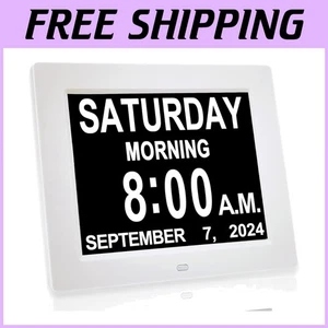 Large Screen Alarm Clock - Digital Calendar, Multiple Alarms - Picture 1 of 9