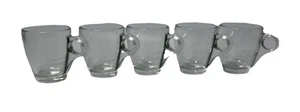Espresso Cup Coffee Capuchino Chocolate Milk Tea Clear Glass Set Of 4 Small Cups - Picture 1 of 6