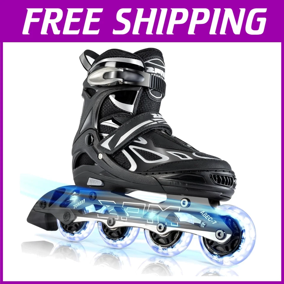 Patins intermitentes ajustáveis para meninas Vinal, todas as rodas iluminadas - Imagem 1 de 4