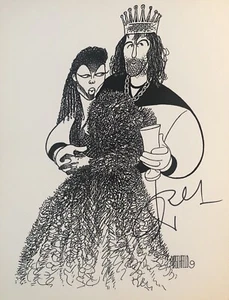Alec Baldwin Signed Al Hirschfeld Print - MACBETH - Broadway - Picture 1 of 1