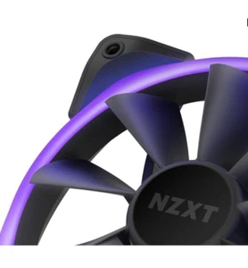 NZXT AER RGB 2 120mm RGB White Fluid Dynamic Bearing PWM Fan & Fan Controller - Imagen 1 de 5