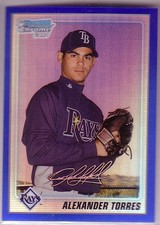 2010 Bowman Chrome Prospects Blue Refractors #BCP23 Alexander Torres /250