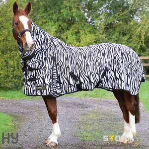 Fliegendecke mit Zebramuster StormX Original atmungsaktiver Netzstoff Nackenschutz - Bild 1 von 9