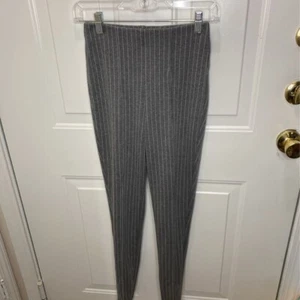 Forever 21 Womens Gray Striped High Rise Skinny Dress Pants Size XS - Picture 1 of 7