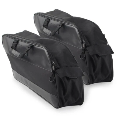 Alforja negra bolsa forro de equipaje para Harley Davidson Touring Street Road Glide Foto 1 de 4