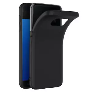Handy Hülle für Samsung Galaxy S7 Schwarze Silikon Schutzhülle sturzsicher Hülle - Bild 1 von 6