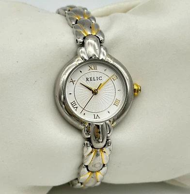 Reloj pulsera casual/vestido clásico bicolor RELIC para dama, redondo de 22 mm, ZR33034 Foto 1 de 4