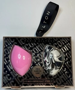 New Paris Hilton 2 PC Multi-Purpose Beauty Sponge Blender  For a Flawless Look - Picture 1 of 2