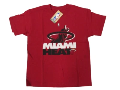 New Miami Heat YOUTH Size M Medium 10/12 Red Shirt - Image 1 of 4