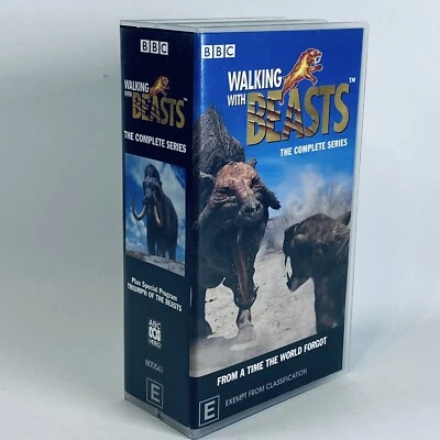 BBC Walking With Beasts: The Complete Series Double VHS Video Pack Rated E - Image 1 of 4