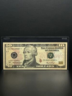 2006-$10 DOLLARS Bill STAR NOTE Low RUN Size Nice Piece For Your Collection  - Image 1 of 2