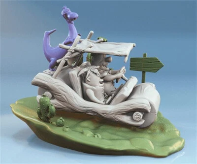 The Flintstones Unassembled Unpainted 3D Printing Resin Model Kits Garage Kits - Image 1 of 4