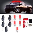 5X Smoke Cab Roof 15442 Marker Light 12V LED Bubls + Wiring Pack For 80-97 Ford