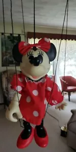 MARIONETA DE RATÓN DISNEY MINNIE 11"" DE ALTO SIN FECHA - Imagen 1 de 8