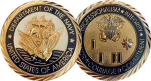 Department of the Navy ~ Junior Officer Coin ~ 1,75"  - Bild 1 von 4