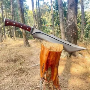 Full Tang Bowie Messer maßgeschneidert handgefertigt Jagd Survival Outdoor Messer Carbon - Bild 1 von 10