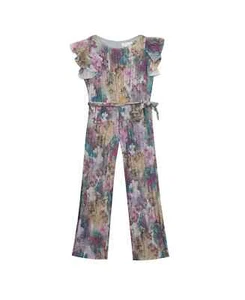 RARE EDITIONS Big Girl Lurex Jumpsuit Size 12 - Picture 1 of 1