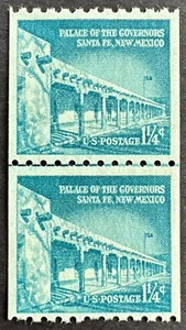 US Sc# 1054A Coil Line Pair MNH Palace Governers Sante Fe New Mexico - Picture 1 of 2