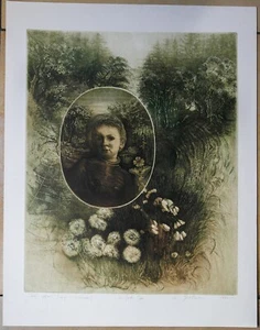 Radierung "Taki Pejzaz (Ulenia z Zakane)",1982,Jolanta Ciesielska(*1951),48x38cm - Picture 1 of 4