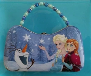DISNEY FROZEN ~  BLUE METAL PURSE ~ WITH ADDED EXTRAS!!! - Picture 1 of 2