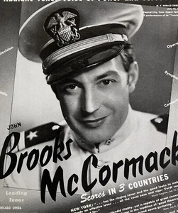 BROOKS McCORMACK Opera Tenor 1947 Booking Ad Concert Orchestra Performer - Picture 1 of 2