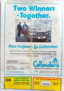 Von Celtic signiertes Programm gegen Aberdeen 27. September 1980 Aitken Latchford McCluskey - Bild 1 von 2