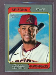 Ketel Marte Arizona Diamondbacks Topps Heritage 2023 cromado plata 337/374 - Imagen 1 de 1