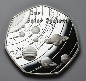OUR SOLAR SYSTEM .999 Silver Commemorative. Space/Planets/Stars Earth/Moon/Mars 