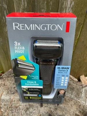 Remington PF7400 F4 Shaver Razor Comfort Series Foil Men's Electric Black NEW - Image 1 of 4