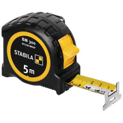 Stabila 19577 BM 300 Tape Measure 5m, Durable, Compact, Soft-Grip, Precise - Image 1 of 4
