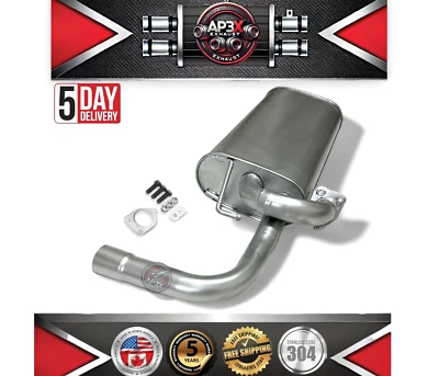 Fits:2020 To 2023 Mitsubishi Outlander Sport 2.0L Rear Muffler (Stainless Steel) - Image 1 of 4