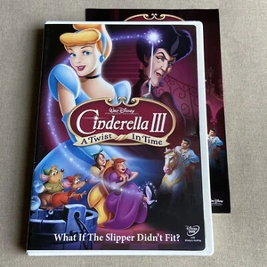 Walt Disney: Cinderella III (3) A Twist in Time (DVD 2007 w/ Guide) Musical Film - Picture 1 of 9