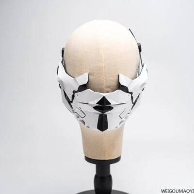 DIY Cyberpunk Half-face Mask Ninja Protective Gear Mask Shooting Cosplay Props - Image 1 of 4