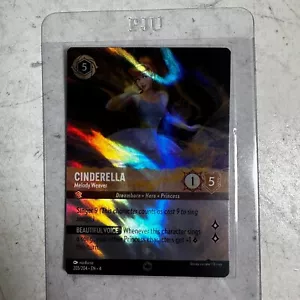 Disney Lorcana Ursula’s Return: Cinderella Melody Weaver 205 Enchanted Holo Card - Picture 1 of 10