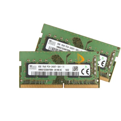 For SK Hynix 2x 8GB 1RX8 PC4-19200S PC4-2400T DDR4-2400Mhz Laptop SO-DIMM RAM - Image 1 of 4