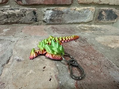 Chaveiro dragão articulado impresso em 3D - Imagem 1 de 4