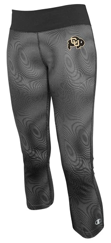Colorado Leggings Capri Womens XXS/XS Black 26 x 19 Actual Gym Buffaloes Yoga Cover