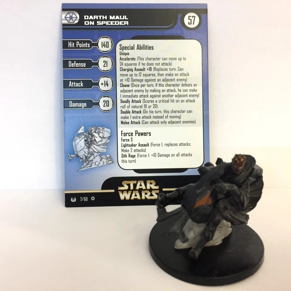 Star Wars Universe #7 Darth Maul on Speeder (VR) Miniature - Image 1 of 1