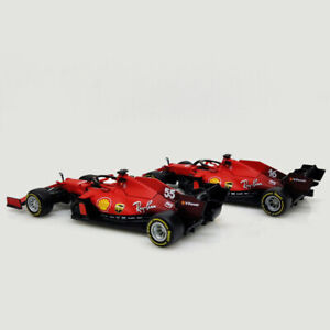 Bburago 1:43 F1 Racing 2021 Ferrari SF21 #16 Leclerc #55 Sainz Diecast Model Car