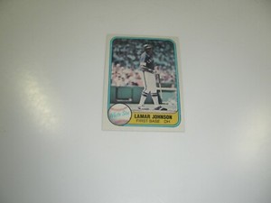 Lamar Johnson 1981 Fleer card #350