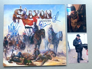 SAXON In-person original signed Vinyl/LP 12" Autogramm + Fotos - Bild 1 von 1