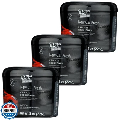 Ambientador sólido absorbente de olores Citrus Magic On The Go, lujoso coche nuevo, Foto 1 de 4
