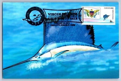 #4326 Flags of Our Nation Virgin Islands FDC Maxi Card - Image 1 of 2